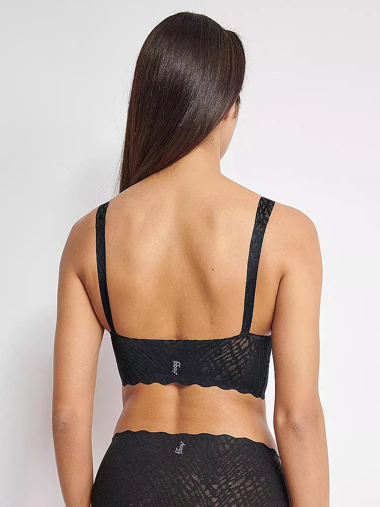 SLOGGI | Bustier ZERO FEEL BLISS black | hellblau