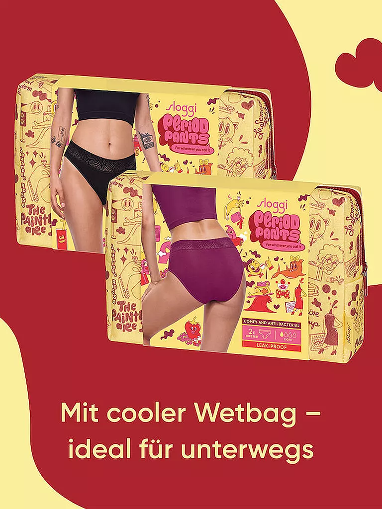 SLOGGI | Periodenslip 2-er Pkg. wine | beere