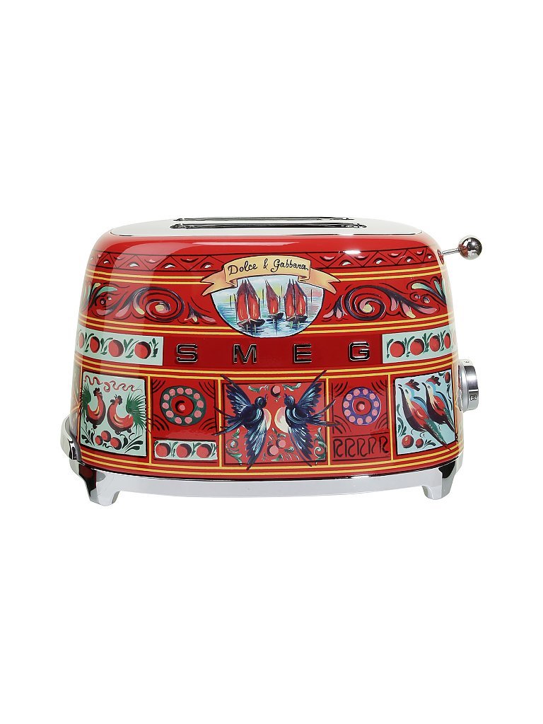 SMEG Toaster (2 Scheiben) Dolce Gabbana TSF01DG (Rot/Dekor) bunt