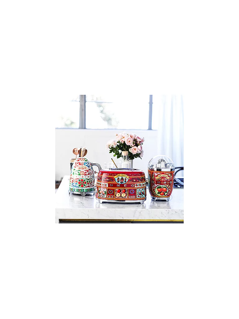 SMEG Exprimidor Dolce Gabbana CJF01DG (Rojo/Decoración) multicolor