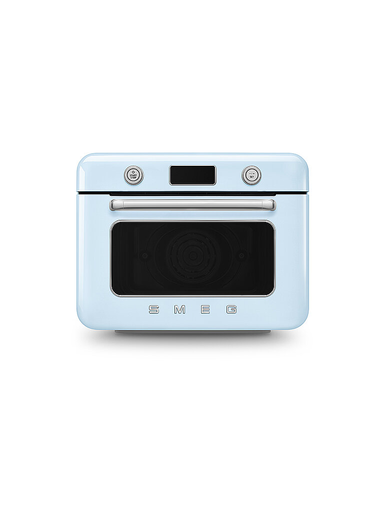 SMEG Kombi-Tisch Dampfbackofen Pastellblau  hellblau