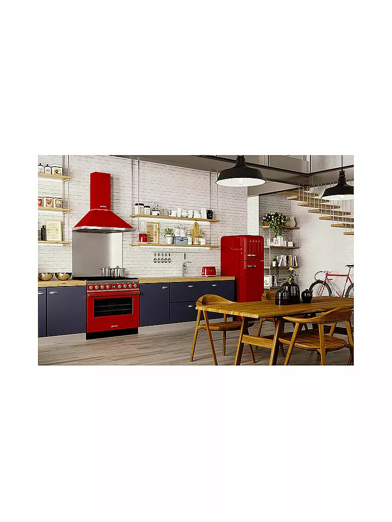 SMEG | 2 Schlitz Toaster 50‘s Retro Style Rot TSF01RDEU | rot