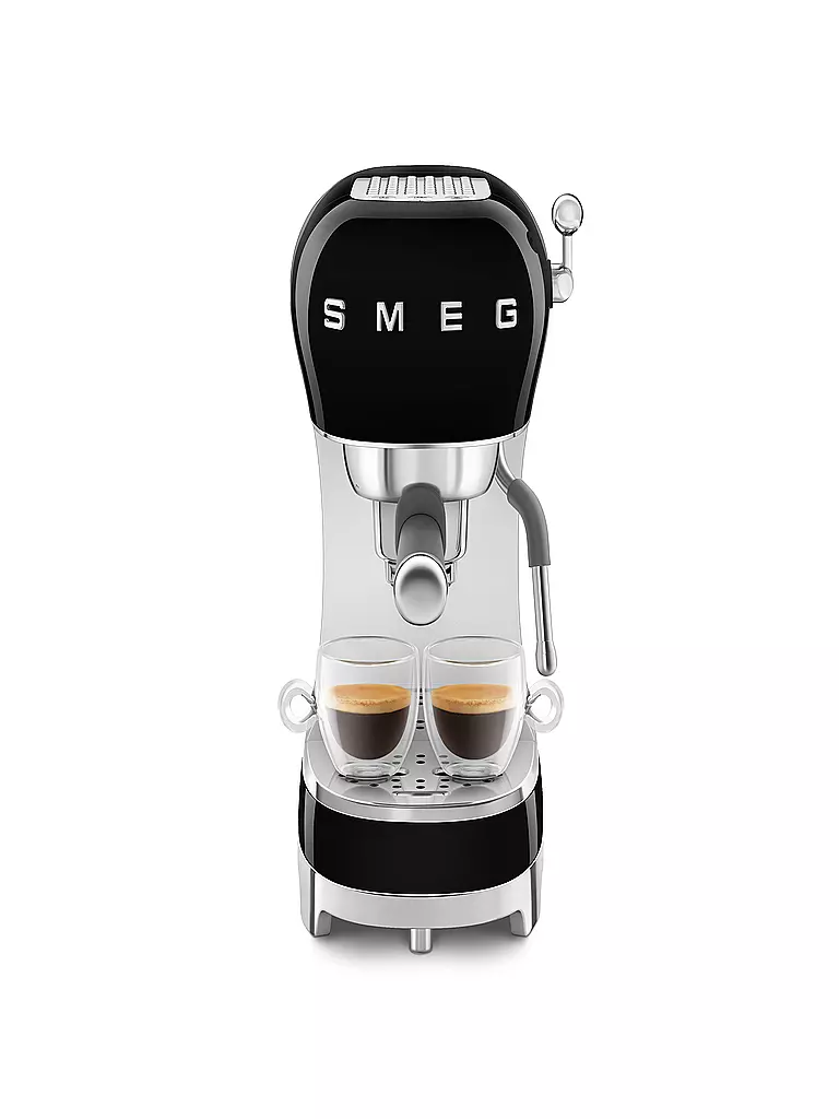 SMEG | Espresso-Kaffeemaschine 50s Retro Style Schwarz ECF02BLEU | hellgrün
