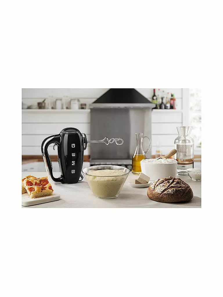 SMEG | Handmixer 50s Retro Style Schwarz HMR01BLEU | hellgrün