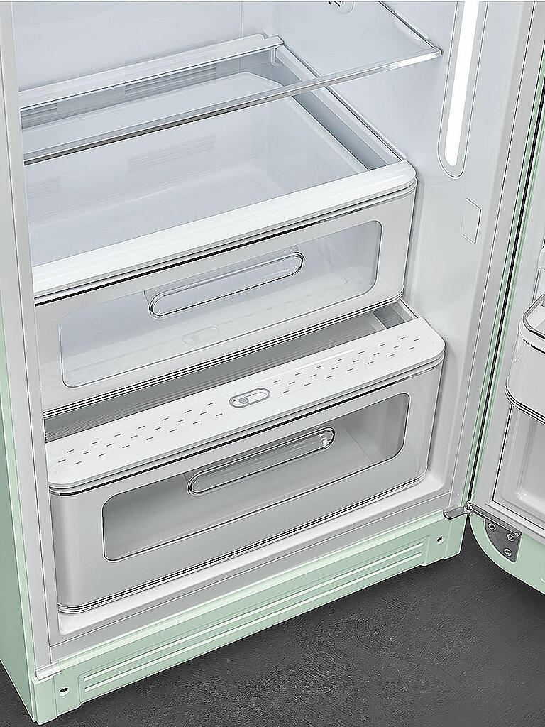 SMEG | Kühlschrank mit Gefrierfach 50s Retro Style Pastellgrün FAB28RPG5 | grün