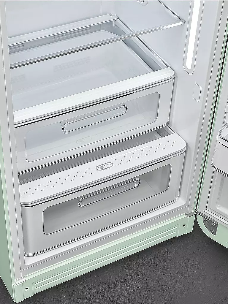 SMEG | Kühlschrank mit Gefrierfach 50s Retro Style Pastellgrün FAB28RPG5 | hellgrün