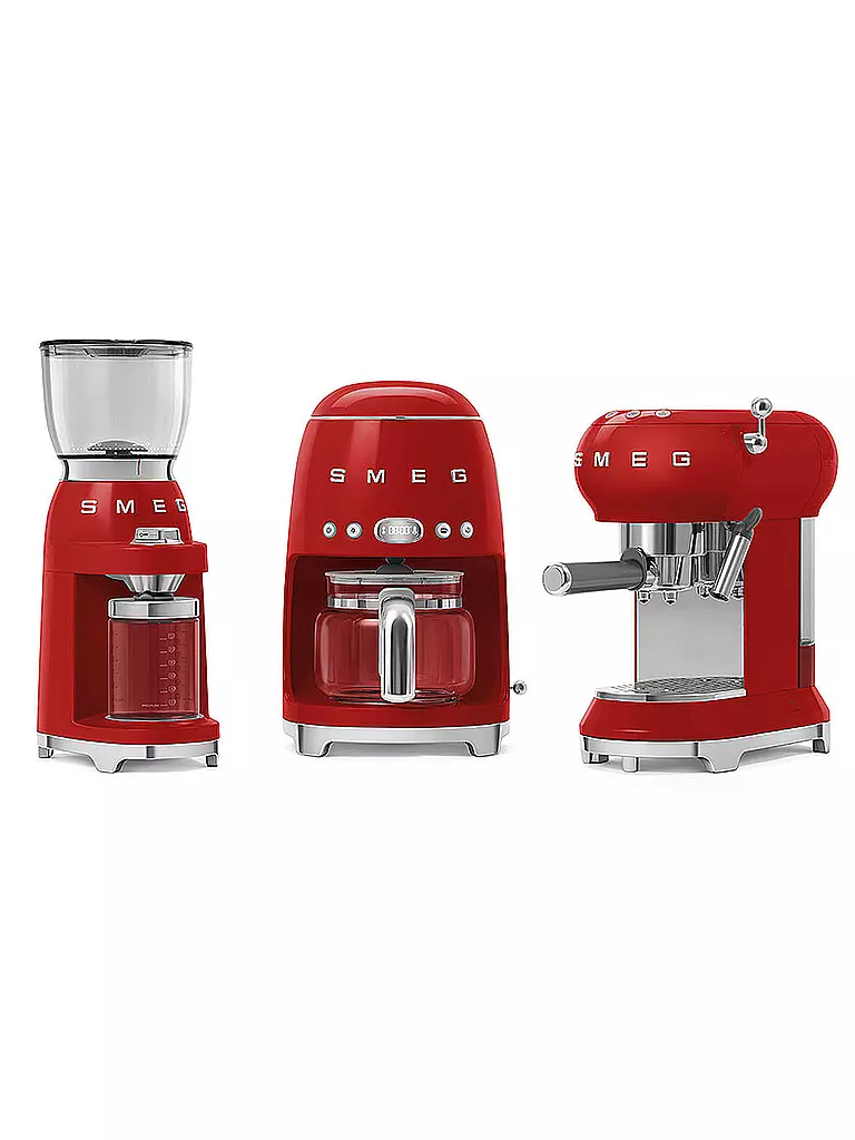 SMEG | Kaffeemühle 50s Retro Style Rot CGF01RDEU | schwarz