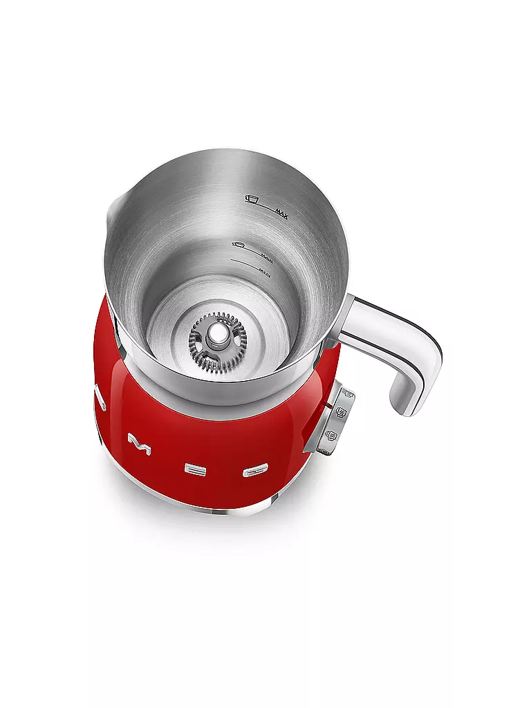 SMEG | Milchaufschäumer 50s Retro Style Rot MFF01RDEU | hellgrün