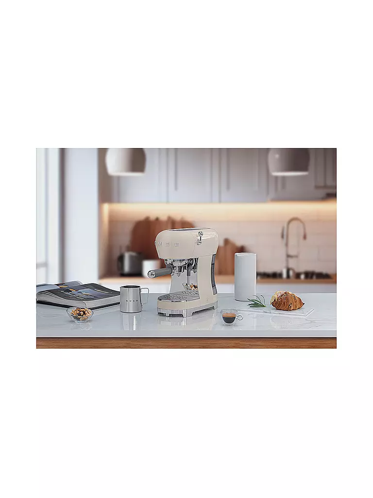 SMEG | Siebträger Espresso Maschine 50s Style 15bar Creme | creme