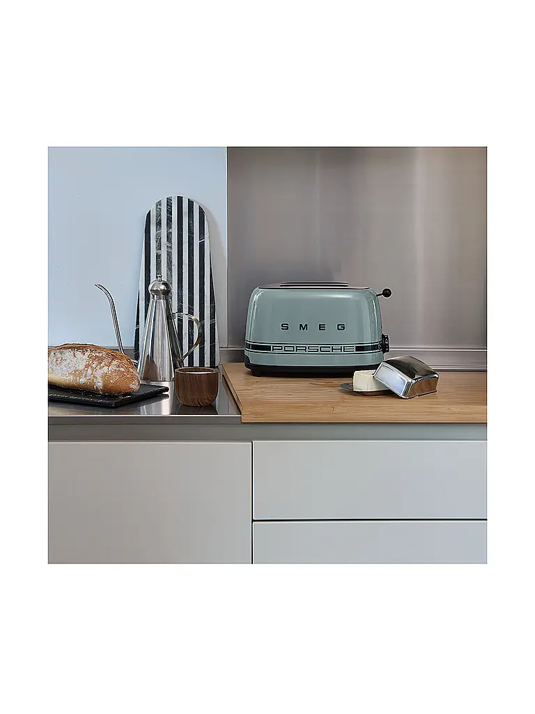 SMEG | Toaster 2 Scheiben PORSCHE X SMEG Shade Green | Grau