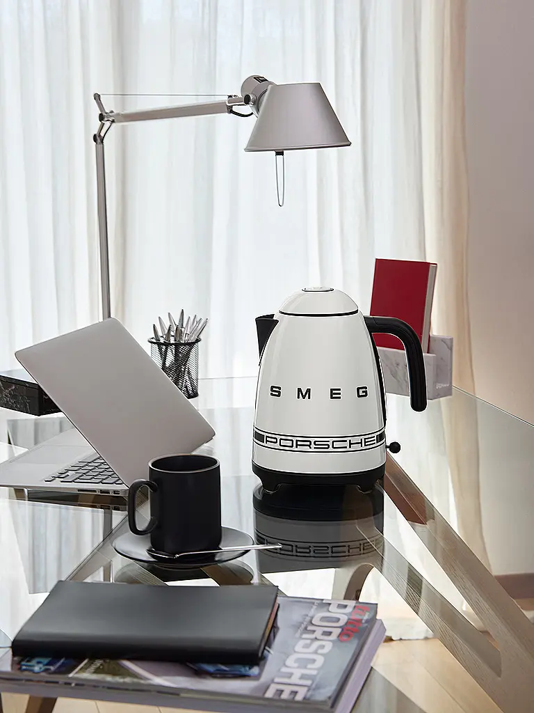 SMEG | Wasserkocher 1,7l PORSCHE X SMEG Carrara White  | Weiss