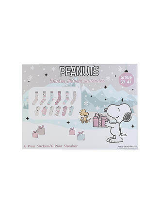 SOCKSWEAR | Socken ADVENTKALENDER PEANUTS 37-41 rosa