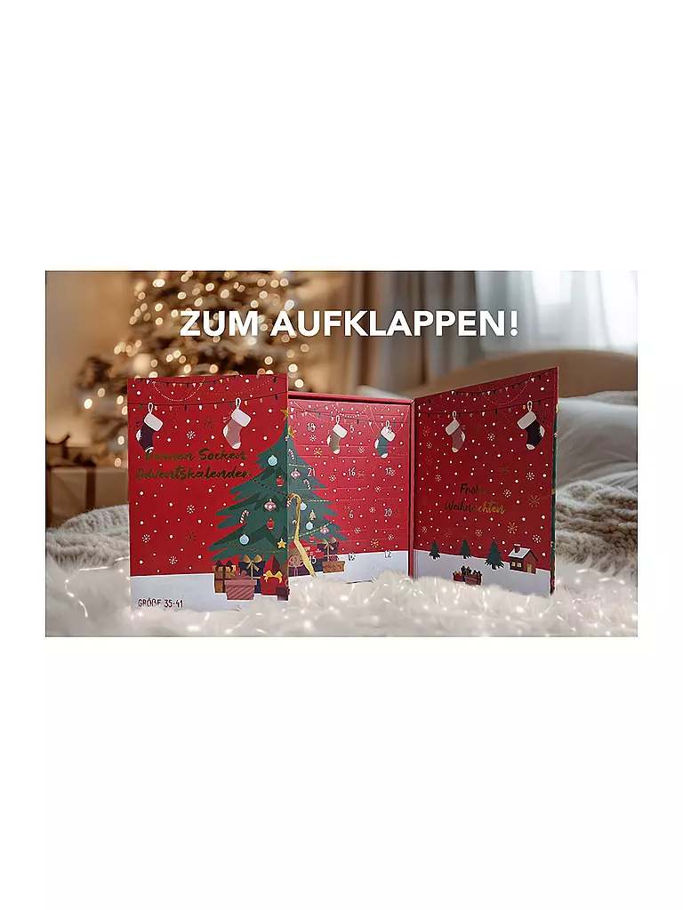SOCKSWEAR | Damen  Socken Adventskalender 35-41 bunt | 