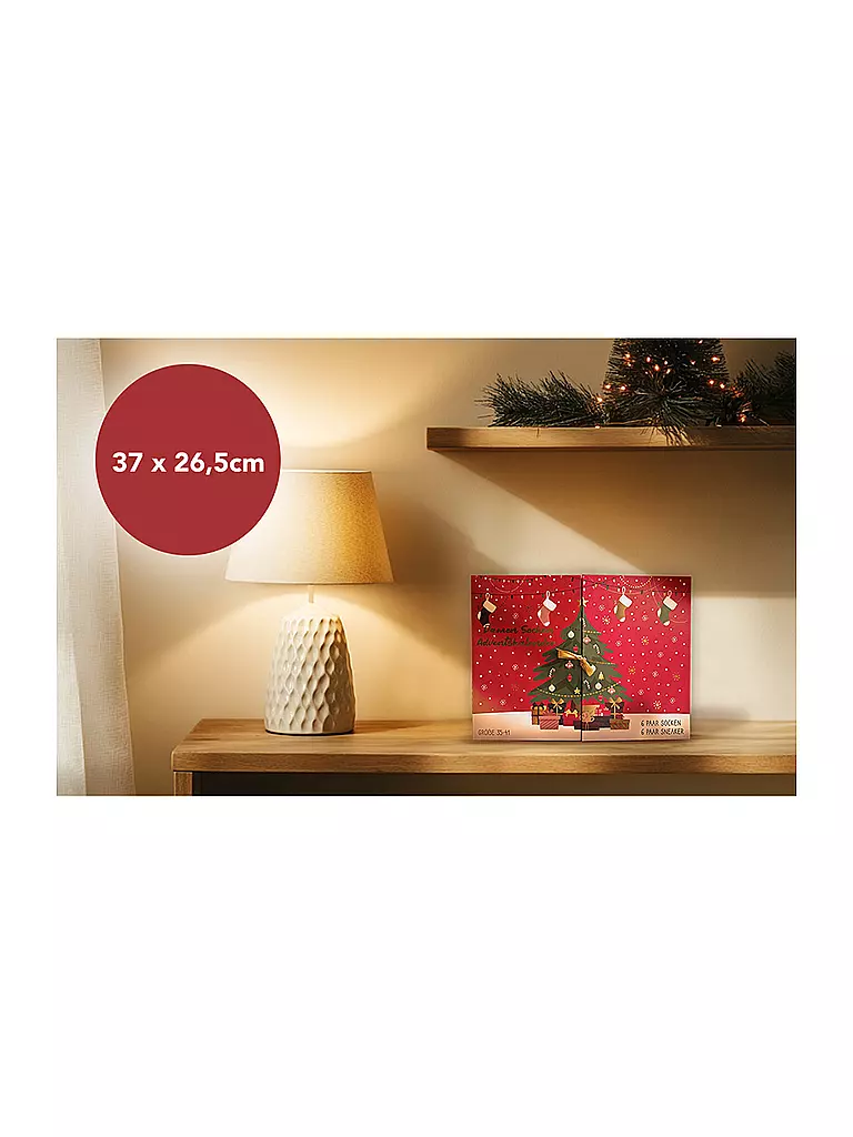 SOCKSWEAR | Damen  Socken Adventskalender 35-41 bunt | 