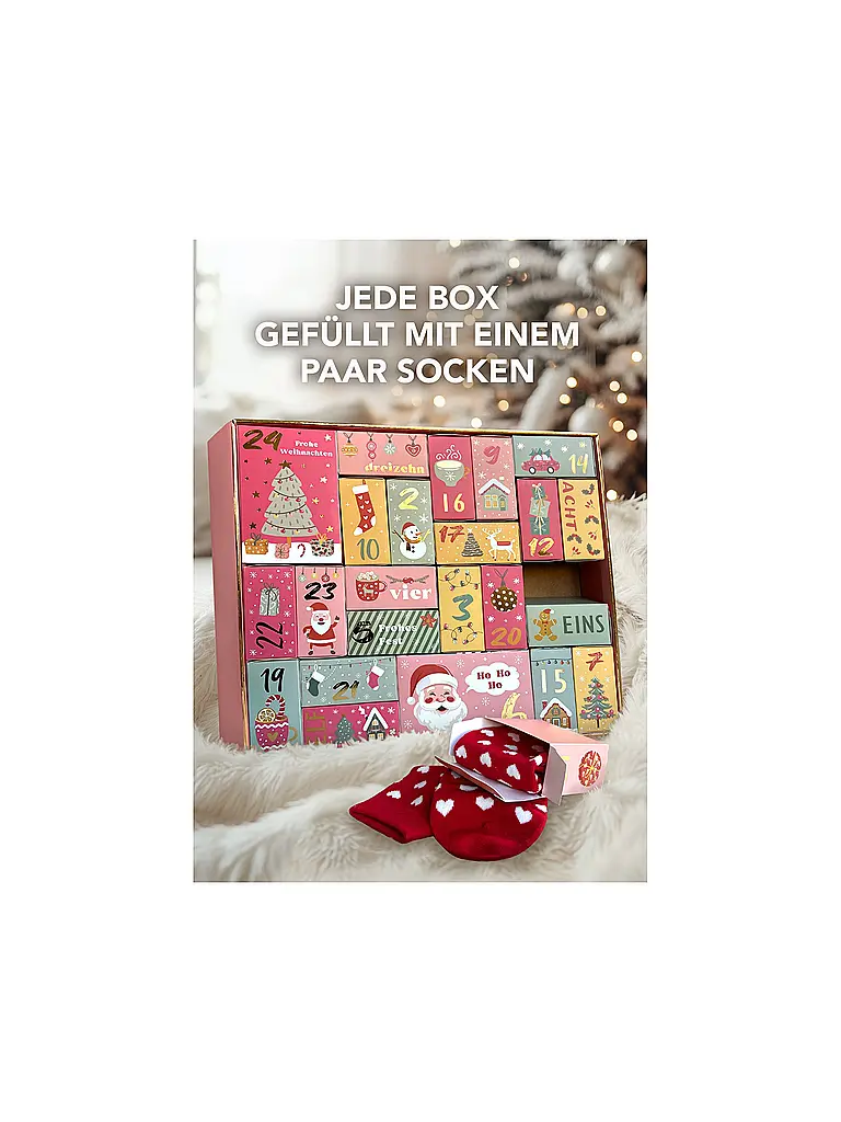 SOCKSWEAR | Socken Adventkalender PREMIUM bunt | Bunt