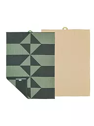 SOEDAHL | Geschirrtücher Set 2tlg. 50x70cm TWIST Warm Taupe  | dunkelgrün