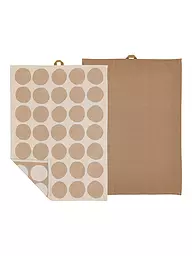 SOEDAHL | Geschirrtuch-Set 2tlg BUBBLES Warm Taupe | hellbraun