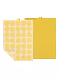 SOEDAHL | Geschirrtuch-Set 2tlg BUBBLES Warm Taupe | gelb