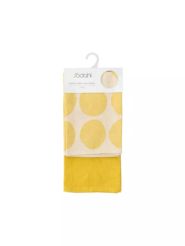 SOEDAHL | Geschirrtuch-Set 2tlg BUBBLES Yellow | gelb