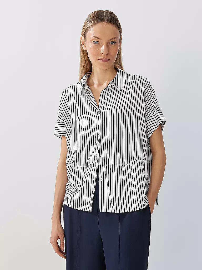 SOMEDAY | Bluse ZARKO FINE STRIPE | dunkelblau