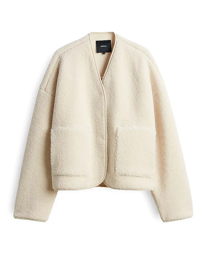 SOMEDAY | Jäckchen in Felloptik UTEDDY DETAIL | creme