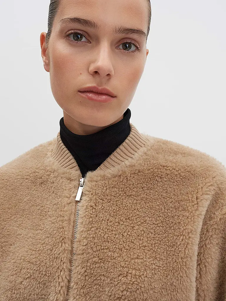 SOMEDAY | Jacke in Felloptik UFURRY | hellbraun
