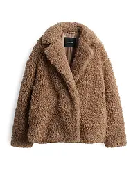 SOMEDAY | Jacke in Felloptik VANTELO SOFT | hellbraun