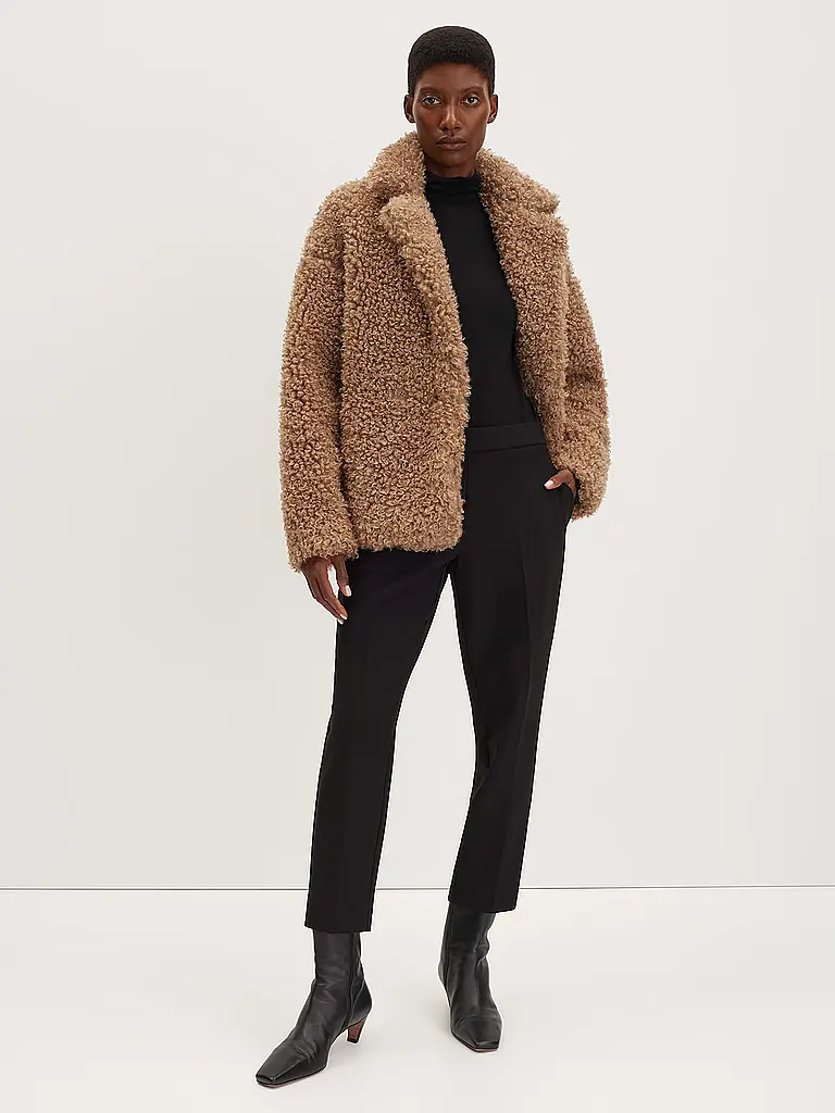 SOMEDAY | Jacke in Felloptik VANTELO SOFT | hellbraun