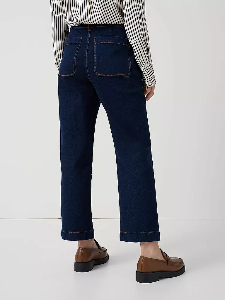 SOMEDAY | Jeans Straight Fit 7/8 CHENILA INDIGO | dunkelblau