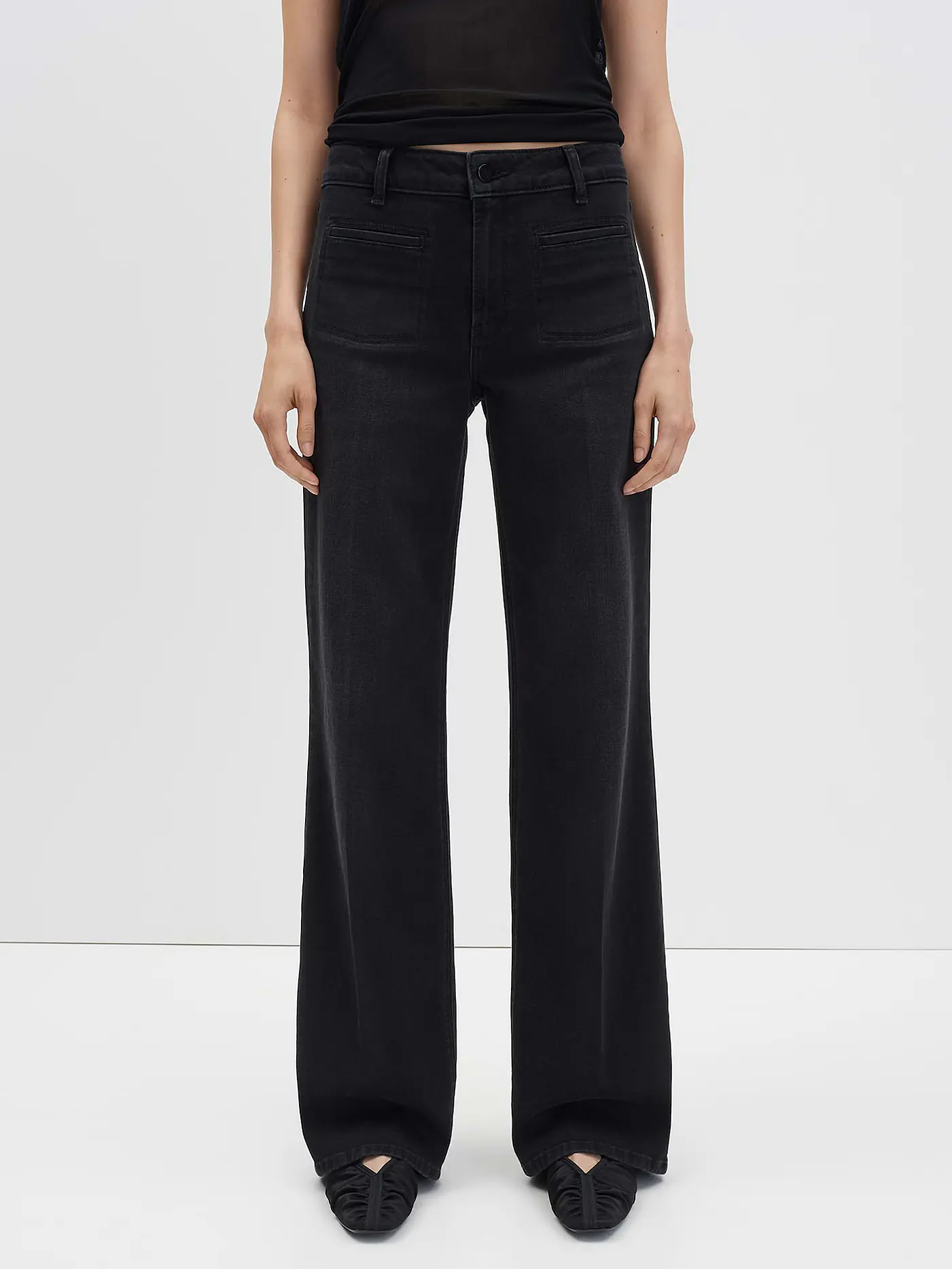 SOMEDAY | Jeans Wide Leg CARIE FRENCH | schwarz