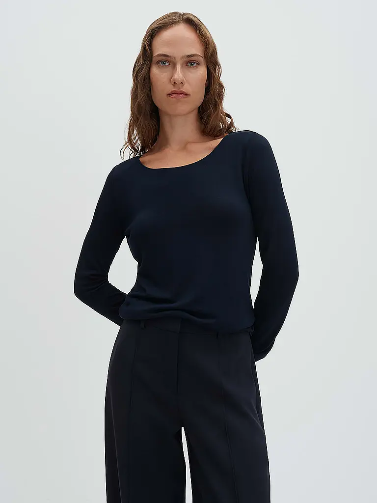 SOMEDAY | Langarmshirt KIROSA SOFT LONG | Dunkelblau