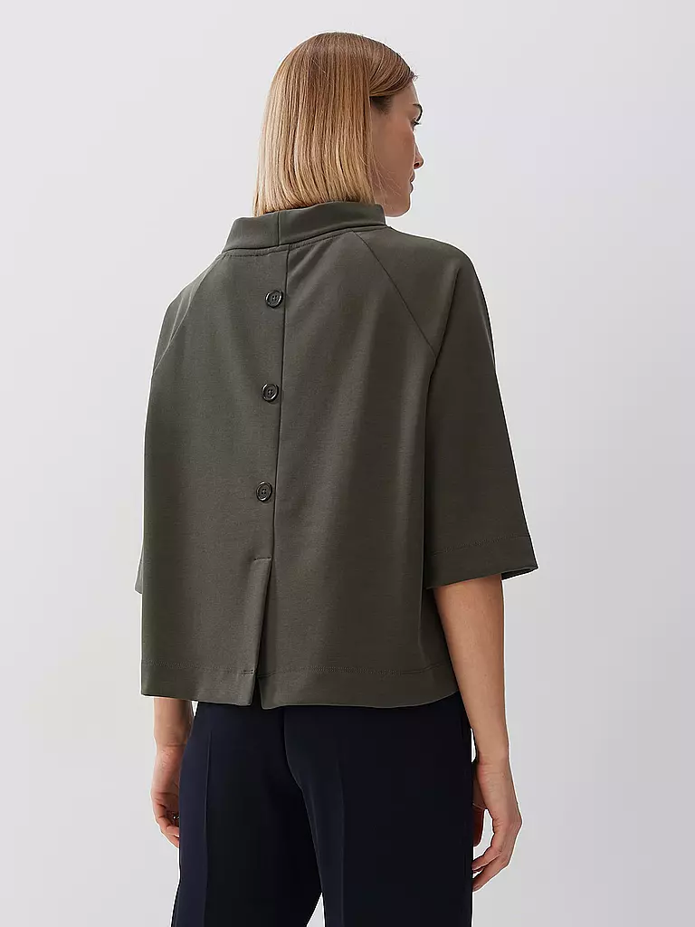 SOMEDAY | Sweatshirt UNOA CROPPED | olive