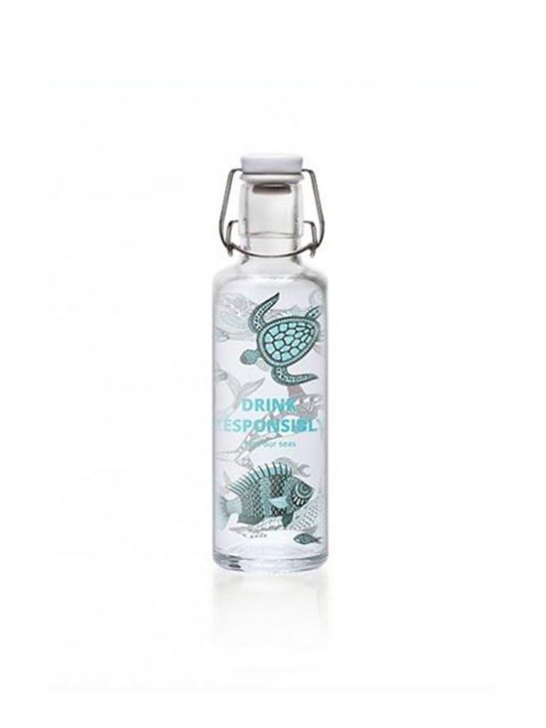 SOULBOTTLES | Trinkflasche "Drink Responsible" 0,6l | transparent