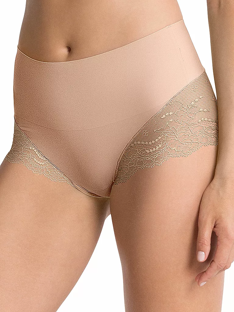 SPANX Highwaist-Shape-Slip Undietectable® Lace Hi-Hipster Panty Soft Nude  beige