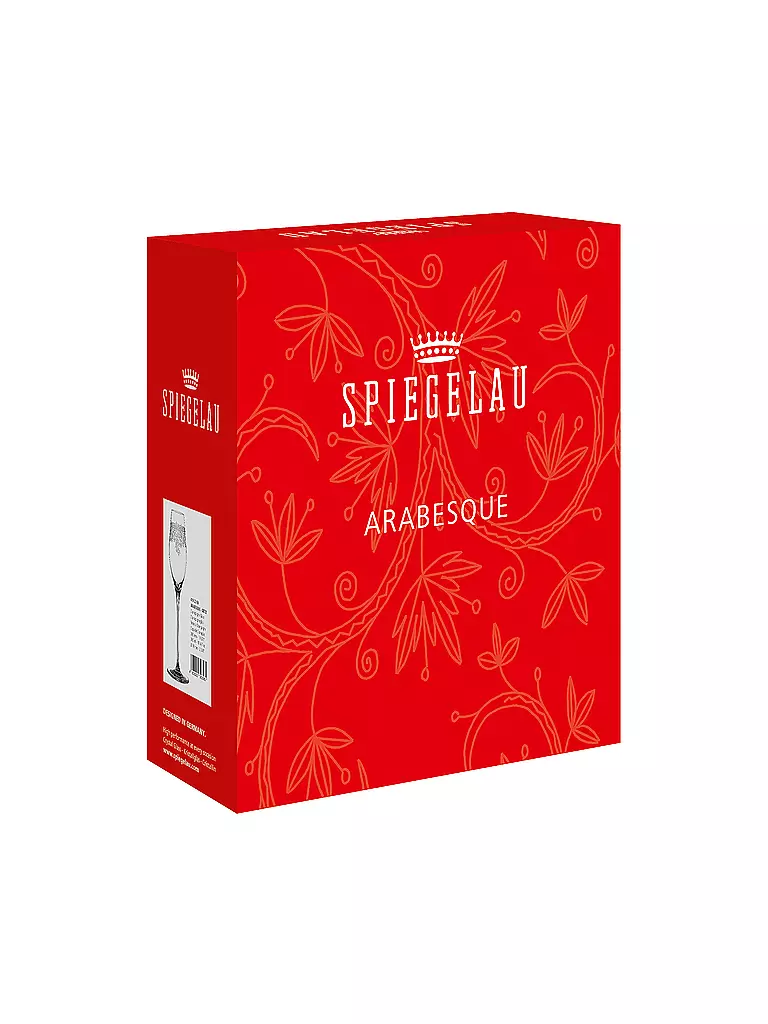 SPIEGELAU | Champagnerglas 2er Set ARABESQUE | transparent