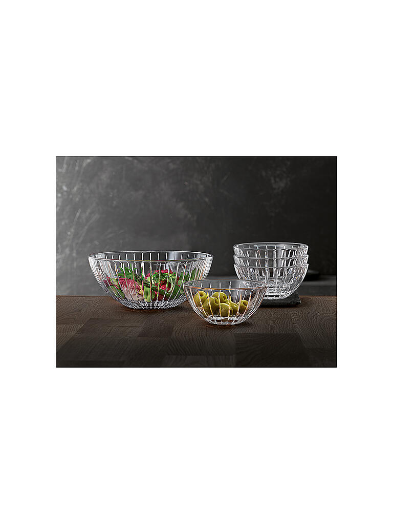 SPIEGELAU | Schalen Set MILANO 5-er 4 Schalen 13 cm + 1 Schale 24,5 cm | transparent