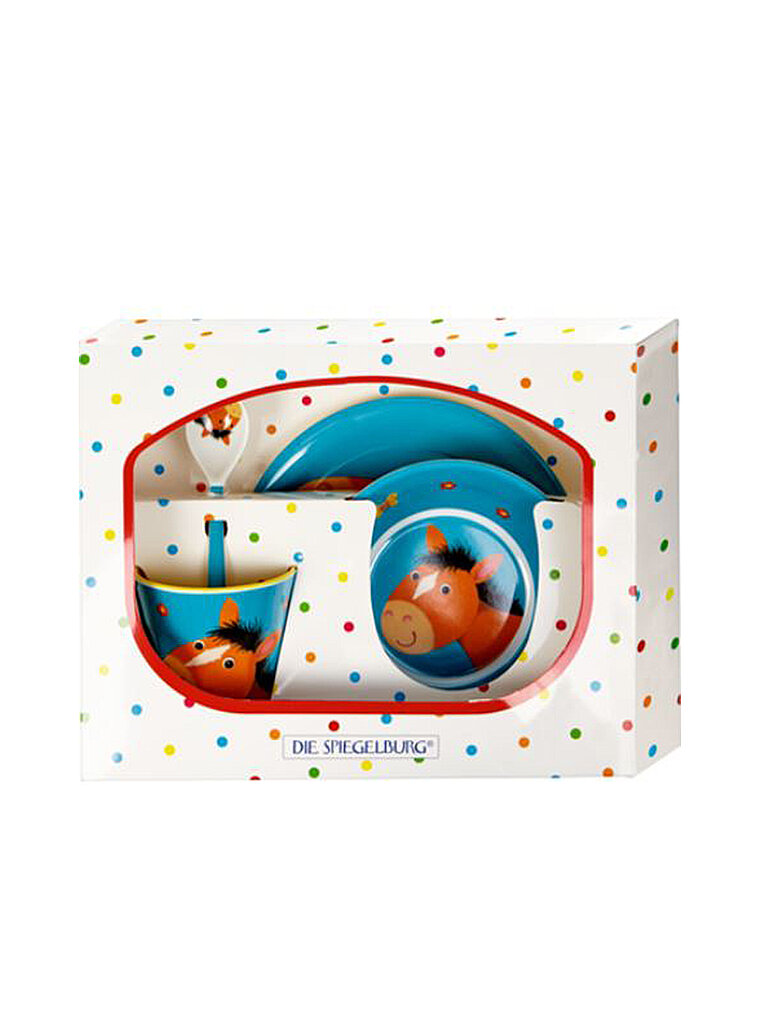 SPIEGELBURG Melamin-Geschenkset Pferd Freche Rasselbande