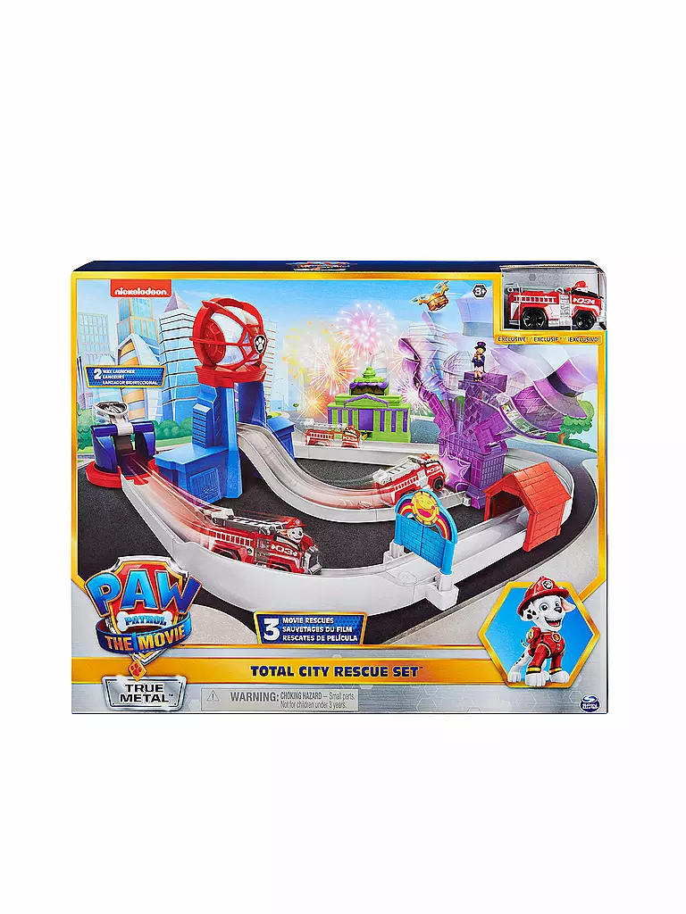 SPINMASTER | Paw Patrol True Metal Total City Rescue Movie Rennstrecken-Set | keine Farbe