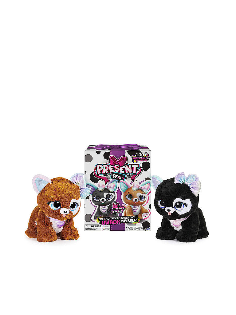 SPINMASTER | Present Pets Rainbow Glitter - Plüschhund mit Funktion | 
