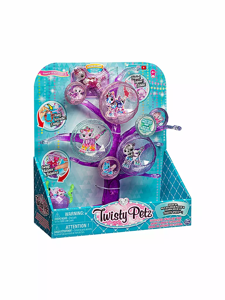 SPINMASTER | Twisty Petz Schmuckbaum mit Schaukel  6053562 | transparent