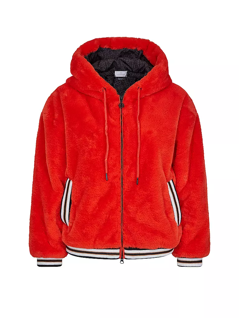 SPORTALM | Jacke in Felloptik | rot