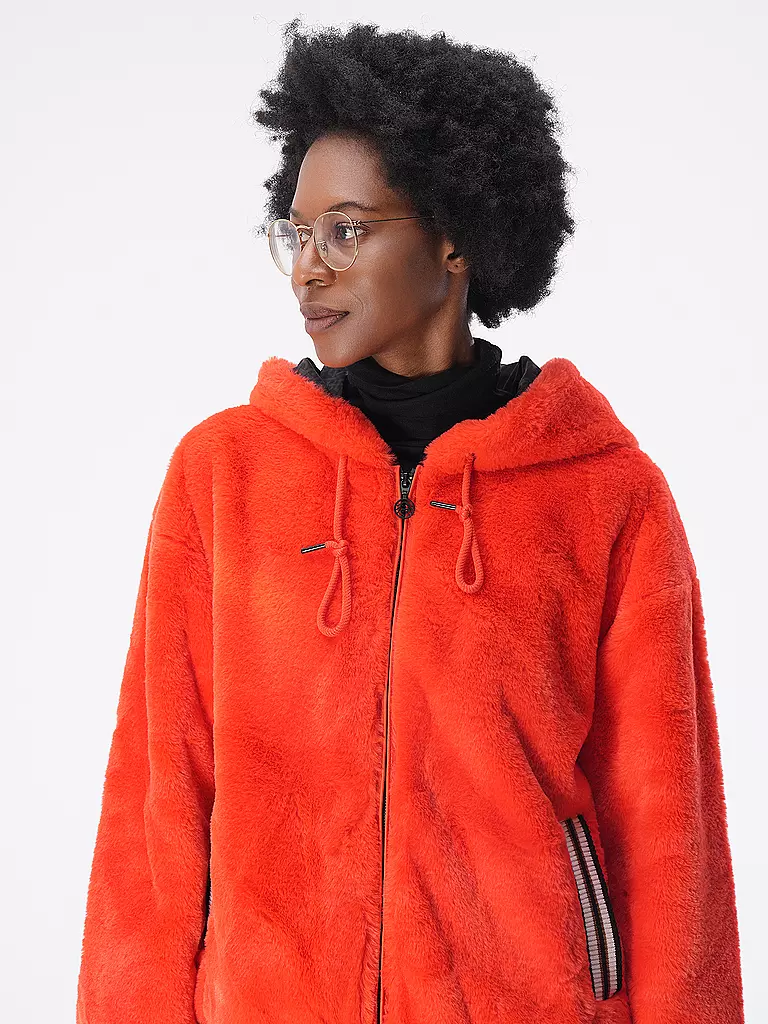 SPORTALM | Jacke in Felloptik | rot