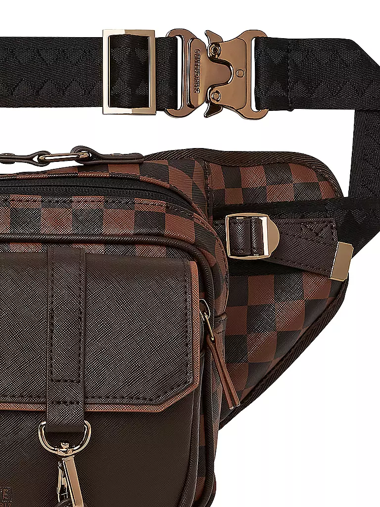 SPRAYGROUND | Gürteltasche CHECKERED SPECIAL OPS | braun