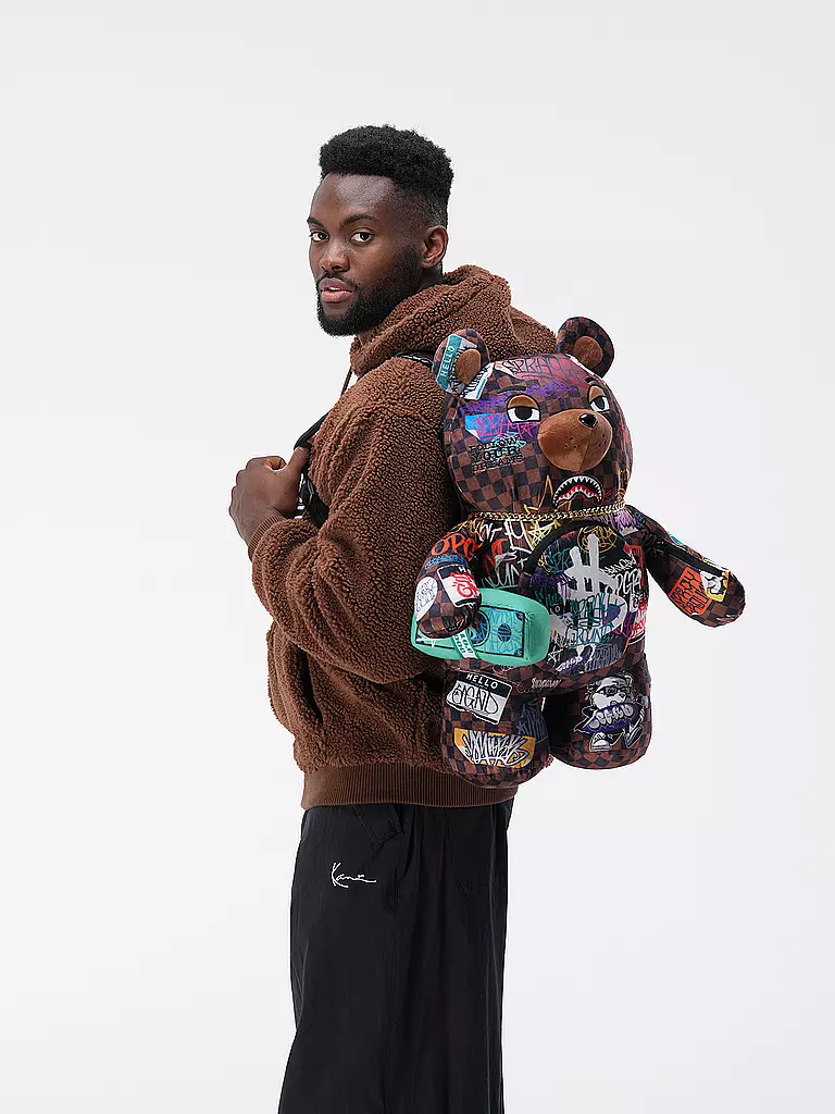 SPRAYGROUND | Rucksack TAGGED UP SIP BEAR | braun