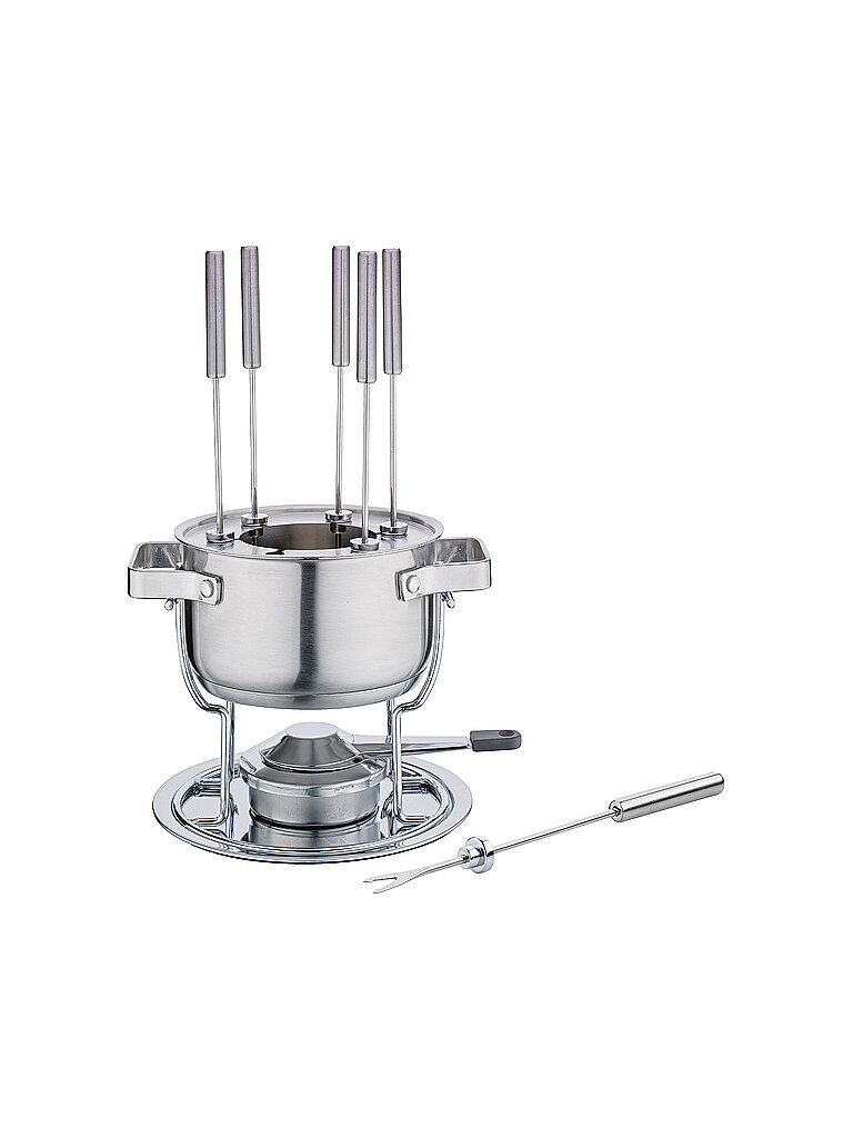SPRING Fondue Garnitur DAVOS 17 cm silber