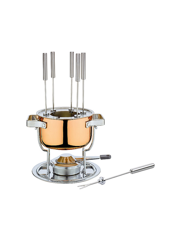 SPRING Fondue-Garnitur DAVOS Culinox 17 cm verkupfert kupfer