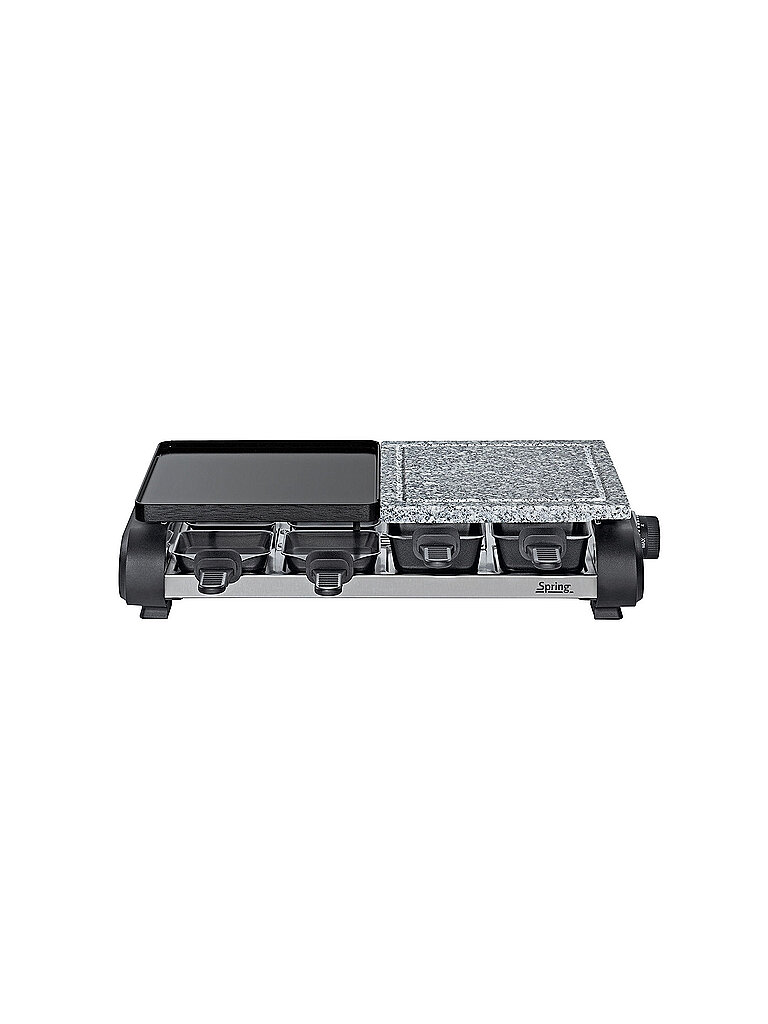 SPRING Raclette für 8 Personen BASIC Edelstahl silber