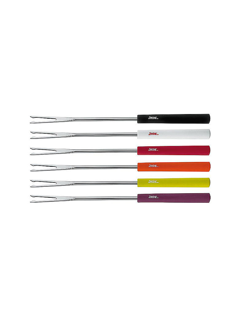 SPRING | Fleisch-Fondue-Gabeln BASIC 6er | bunt