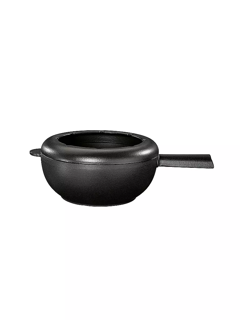 SPRING | Fondue Guss Caquelon 20cm Schwarz Matt | schwarz