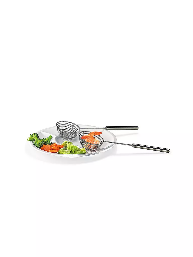 SPRING | Fondue-Siebchen PROFI 2er | silber